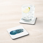 Lose Skill Win Luck Bowling Blue Untersetzer (Rechte Seite)