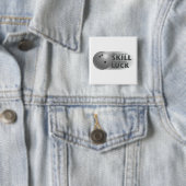 Lose Skill Win Luck Bowling Gray Button (Beispiel)