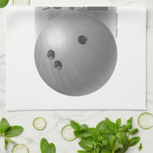 Lose Skill Win Luck Bowling Gray Handtuch (Gefaltet)