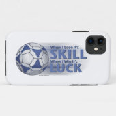 Lose Skill Win Luck Futbal Case-Mate iPhone Hülle (Rückseite (Horizontal))