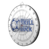 Lose Skill Win Luck Futbal Dartscheibe (Vorderseite rechts)