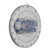 Lose Skill Win Luck Futbal Dartscheibe (Vorderseite Links)