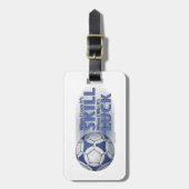 Lose Skill Win Luck Futbal Gepäckanhänger (Vorderseite vertikal)