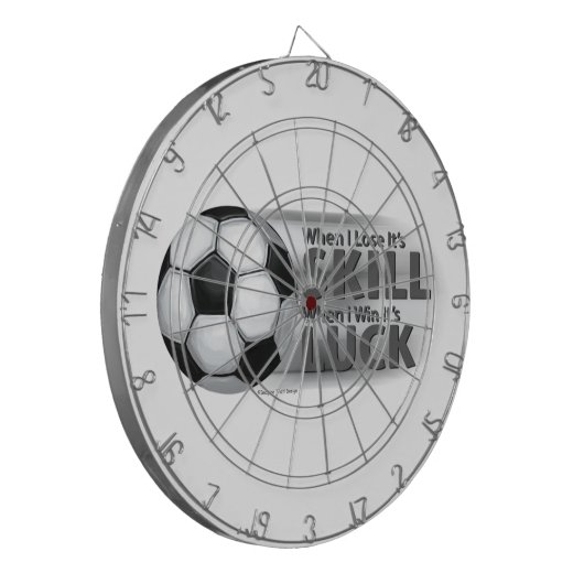 Lose Skill Win Luck Soccer Dartscheibe (Vorderseite Links)