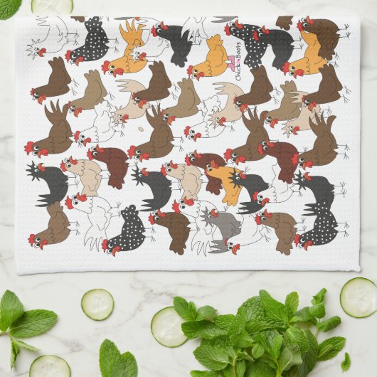 Lose und Lose Hühner - Geschirrtuch (Gefaltet)