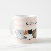 Lose und Lose kawaii Katzen Kaffeetasse (Vorderseite Links)