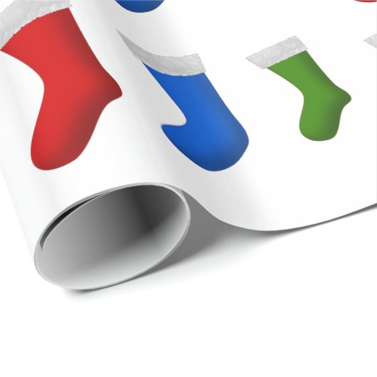 Lose WeihnachtsStrümpfe Geschenkpapier (Rolleneckpunkt)