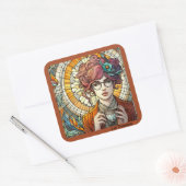 lösen quadratischer aufkleber (Umschlag)