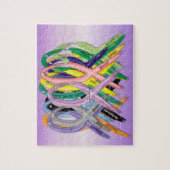 Lösen Sie das Krebs-Bewusstseins-Band-Puzzlespiel Puzzle (Vertikal)