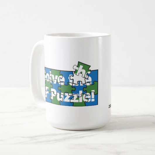 Lösen Sie das Ns-Düngungpuzzlespiel Kaffeetasse (Vorderseite Links)