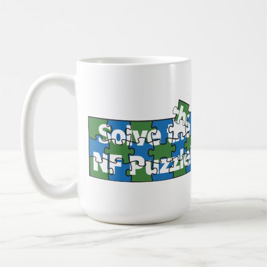 Lösen Sie das Ns-Düngungpuzzlespiel Kaffeetasse (Links)