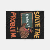 Lösen Sie das Problem 67 Meme Truthahn Mathelehrer Fleecedecke (Vorderseite (Horizontal))