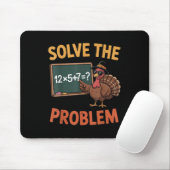 Lösen Sie das Problem 67 Meme Truthahn Mathelehrer Mousepad (Mit Mouse)