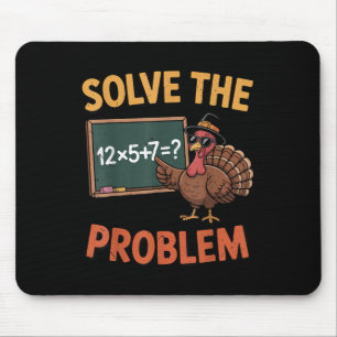 Lösen Sie das Problem 67 Meme Truthahn Mathelehrer Mousepad