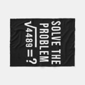 Lösen Sie das Problem 67 Sechs Sieben Quadratwurze Fleecedecke (Vorderseite (Horizontal))