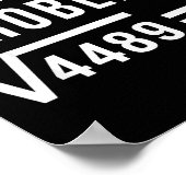 Lösen Sie das Problem 67 Sechs Sieben Quadratwurze Poster (Ecke)