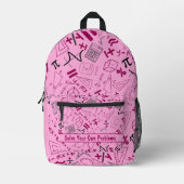 lösen Sie Ihre eigenen Probleme Mathematik moderne Bedruckter Rucksack (Vorderseite)