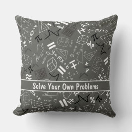 lösen Sie Ihre eigenen Probleme Mathematik moderne Kissen