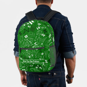 lösen Sie Ihre eigenen Probleme mathematisch lusti Bedruckter Rucksack