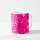 lösen Sie Ihre eigenen Probleme mathematisch rosa Kaffeetasse (VorderseiteRechts)