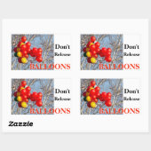 Lösen Sie keine BALLOONS Rechteckiger Aufkleber (Blatt)