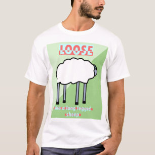 Lösen Sie wie ein langes mit Beinen versehenes T-Shirt