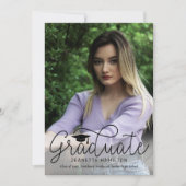 Loser Abschluss für Skripte vor/zurück im Foto Einladung (Vorderseite)