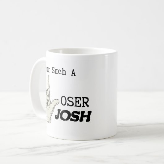 Loser Coffee Tasse (Vorderseite Links)