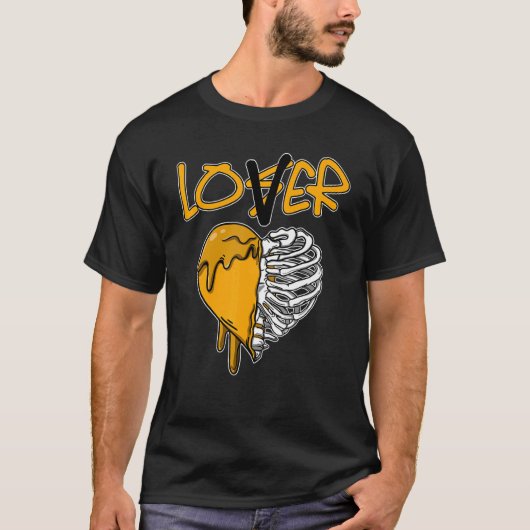 Loser Dripping Heart OG Yellow Toe 1s Matching T-Shirt (Vorderseite)