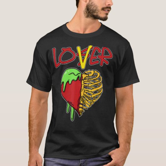 Loser Dripping Heart What The 5s Matching T-Shirt (Vorderseite)