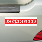 Loser Geek Briefmarke Autoaufkleber (Auf Auto)