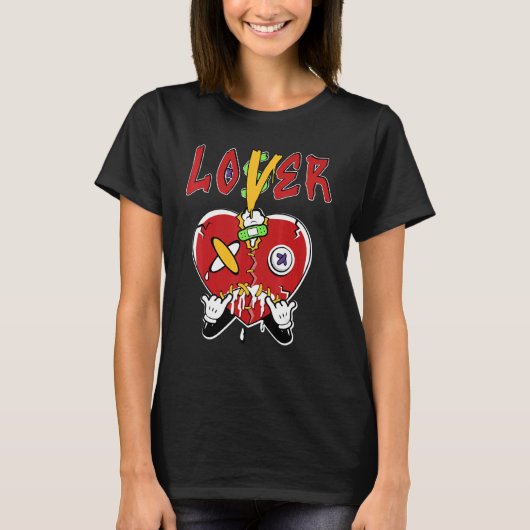 Loser Heart Dripping What The 5s Matching T-Shirt (Vorderseite)