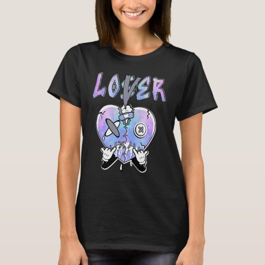 Loser Heart Dripping Zen Master 4s Matching T-Shirt (Vorderseite)