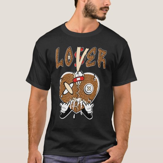 Loser Herz Driving Wüste Elephant 3s Matching T-Shirt (Vorderseite)