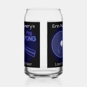 Loser kauft das Bier! Ping Pong Fun Beer Dosenglas (Links)