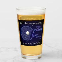 Loser kauft das Bier! Ping Pong Fun Pint Beer