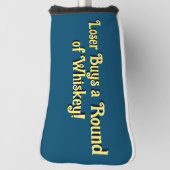 Loser kauft eine Runde Whiskey Golf Head Cover Golf Headcover (Rotieren 90)