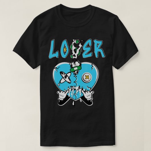Loser Lover Heart Driving Chunky Dunky Matching T T-Shirt (Design vorne)