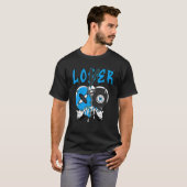 Loser Lover Tropfen Heart Black University Blue 13 T-Shirt (Vorne ganz)