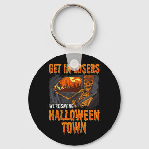 Loser rein, wir retten Halloween Town Skelett Schlüsselanhänger