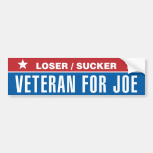 Loser Sucker: Veteran für Joe Autoaufkleber