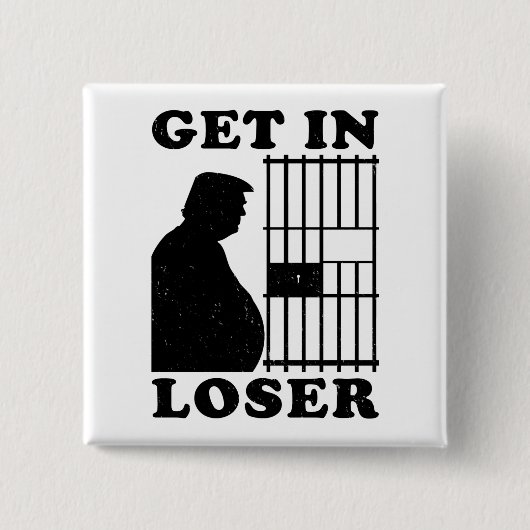 Loser Trump White House Karen für Gefängnispräsenz Button (Vorderseite)