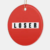 LOSER Verbotszeichen Keramikornament (Links)
