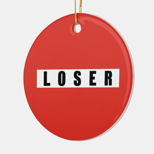 LOSER Verbotszeichen Keramikornament (Links)