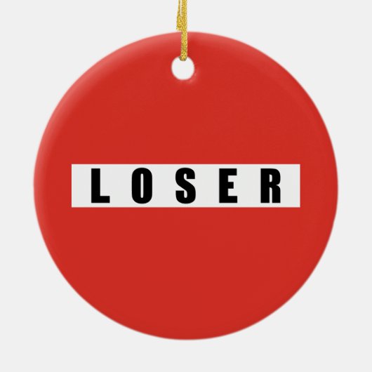 LOSER Verbotszeichen Keramikornament (Hinten)