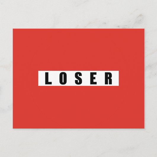 LOSER Verbotszeichen Postkarte (Vorderseite)