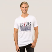 Losers Stick Together Tri-Blend Shirt (Vorderseite voll)