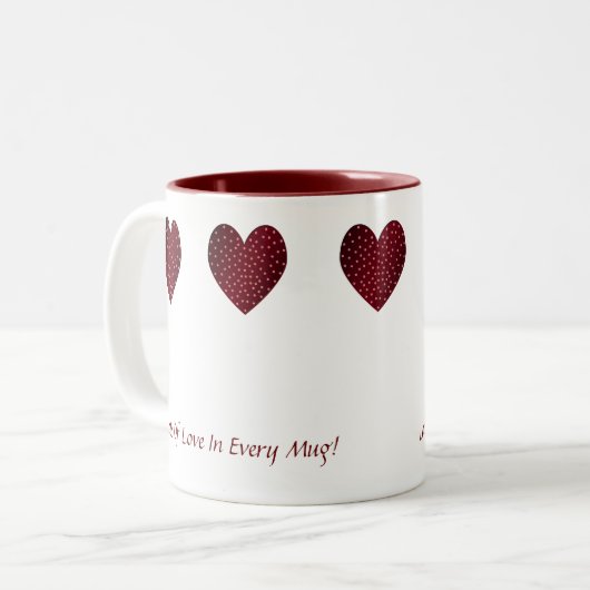 Loses der Liebe-Tasse Zweifarbige Tasse (Vorderseite Links)