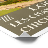 Loses France vintage travel Poster (Ecke)