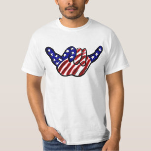Loses Wert-Shirt des patriotischen Falles T-Shirt